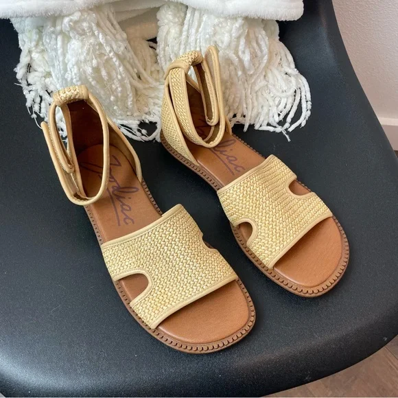 Zodiac Fran Raffia Sandals Size 8 - Picture 2 of 5